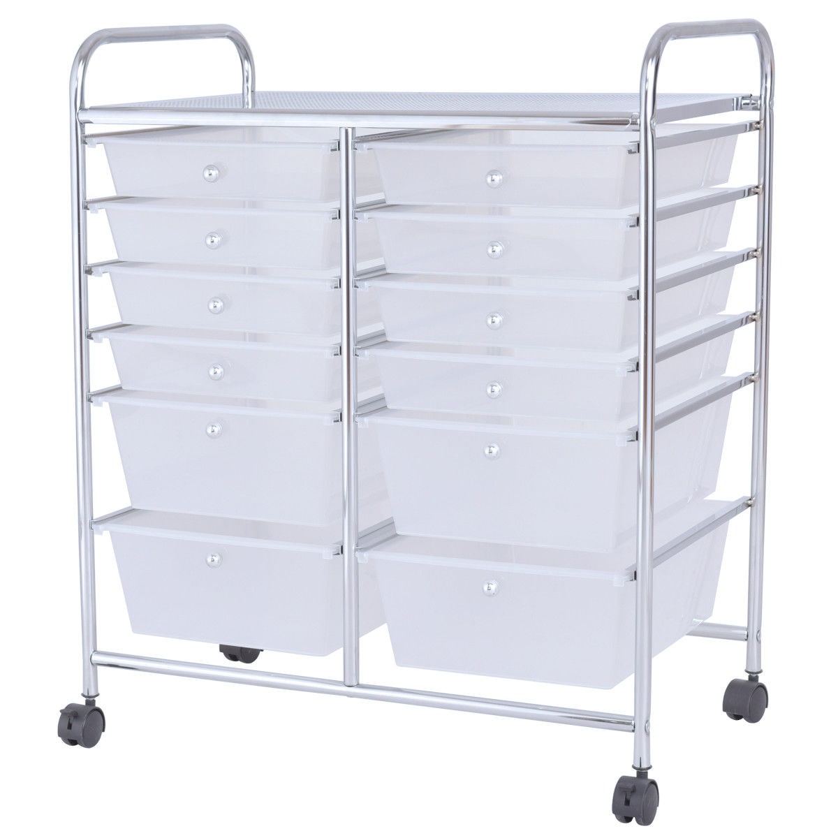 Goplus - OGY01082 - 30-in 12-Drawer Rack Utility Cart