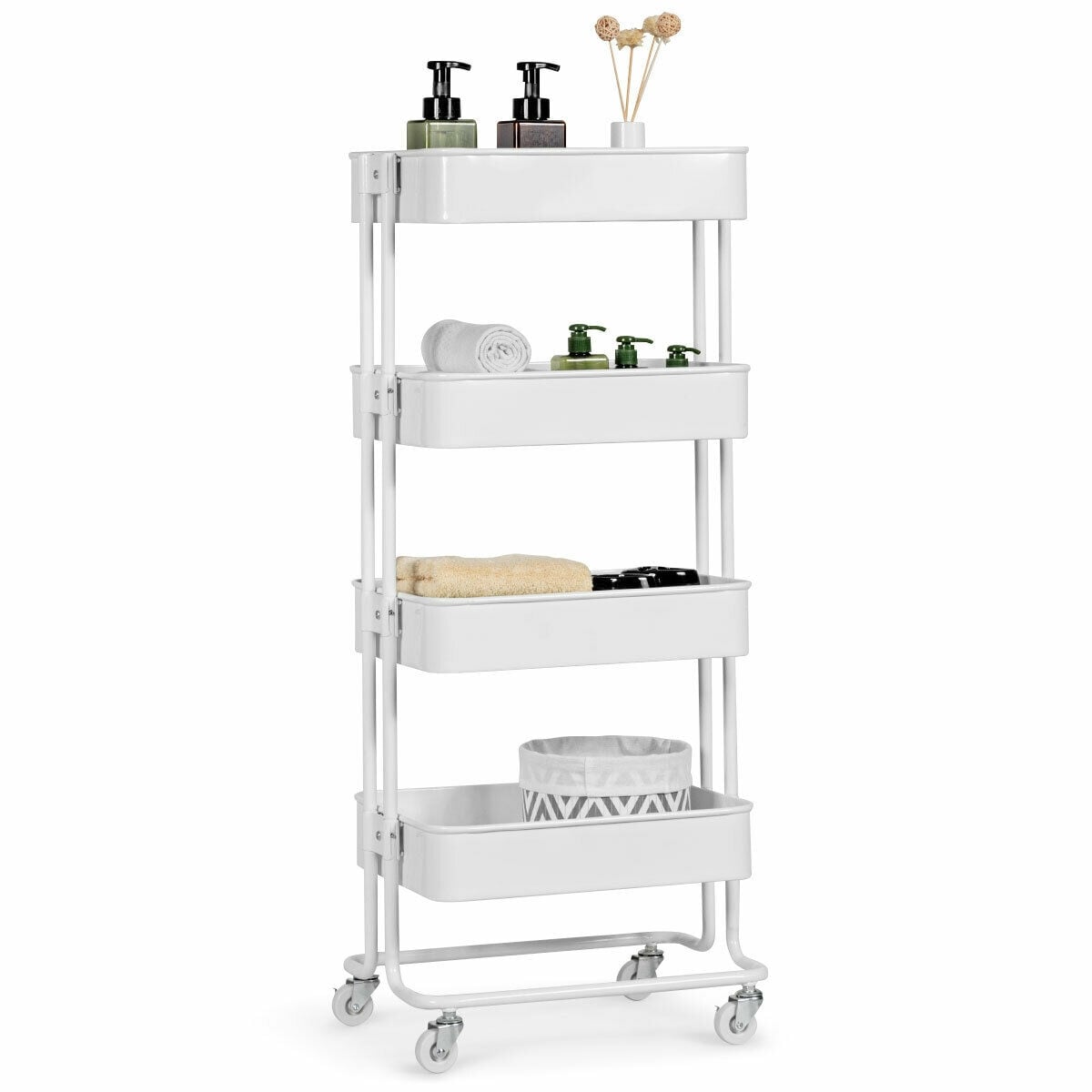 CASAINC - WF-HW57747WH - 42-in Shelf Utility Cart