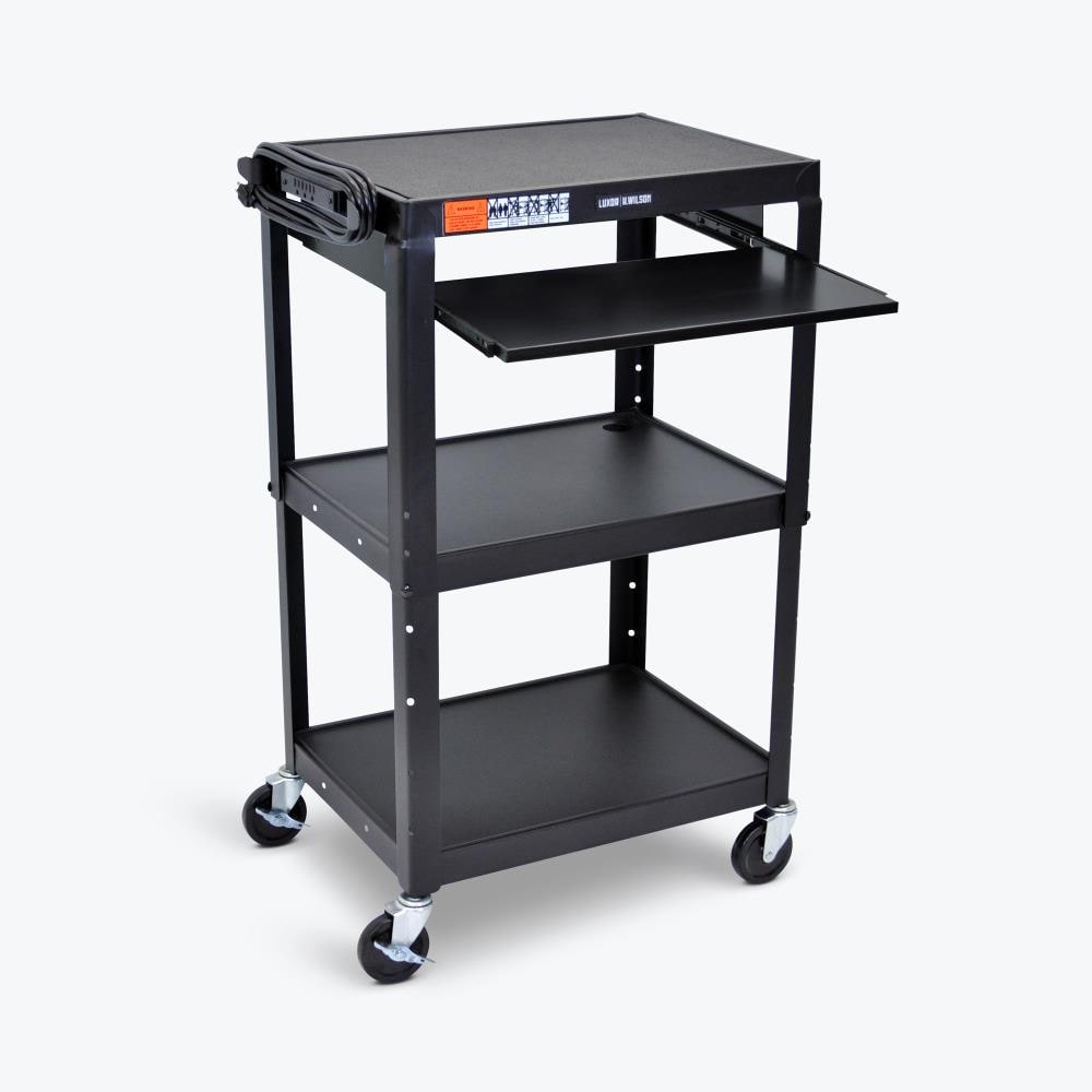 Luxor - AVJ42KB - 24-in Shelf Utility Cart