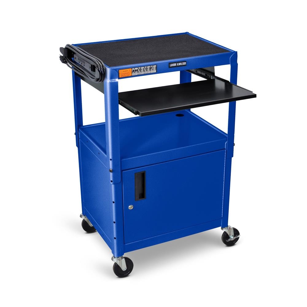 Luxor - AVJ42KBC-RB - 42-in 1-Drawer Cabinet Utility Cart