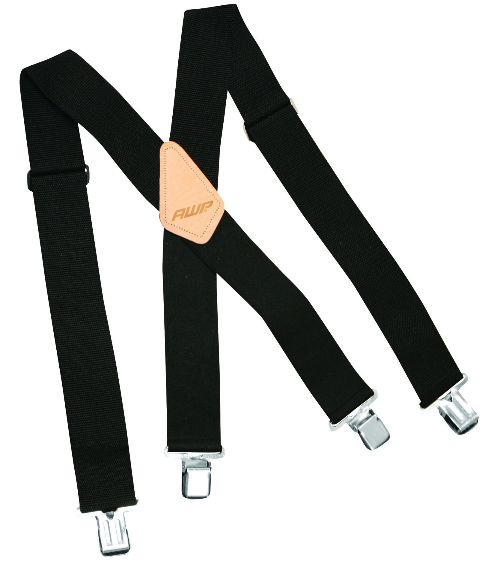 AWP - 1L-611-BK - Polyester Belt Clip Suspender