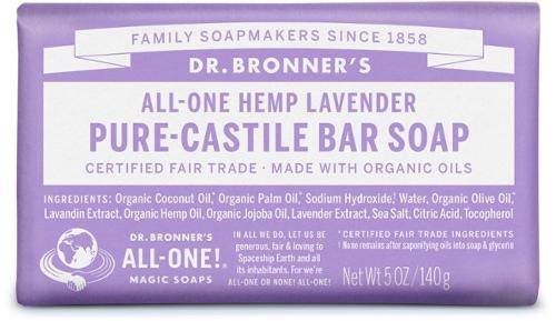 Dr. Bronners - Pure-Castile Bar Soap - LAVENDER