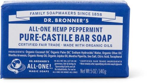 Dr. Bronners - Pure-Castile Bar Soap - PEPPERMINT
