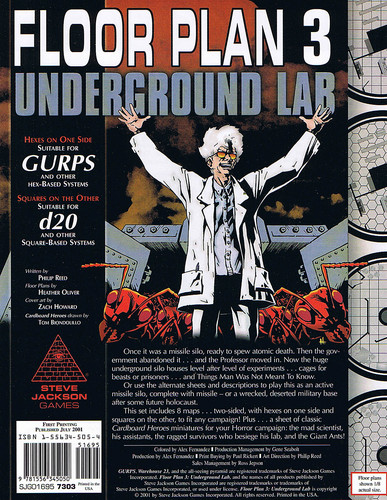 Floor Plan 3: Underground Lab
