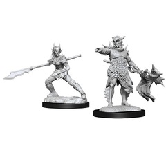 [Deprecated] MtG Unpainted Miniatures: Coralhelm Commander & Halimar Wavewatch (Merfolk) (90178)