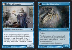 Delver of Secrets // Insectile Aberration