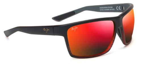 Maui Jim - Alenuihaha Polarized Sunglasses - BURGUNDY STRIPE