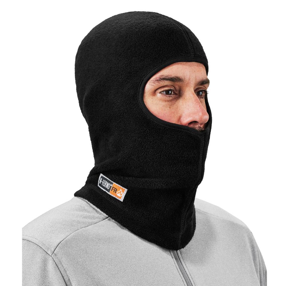 N-Ferno - 16828 - Black Modacrylic Cotton Blend Balaclava