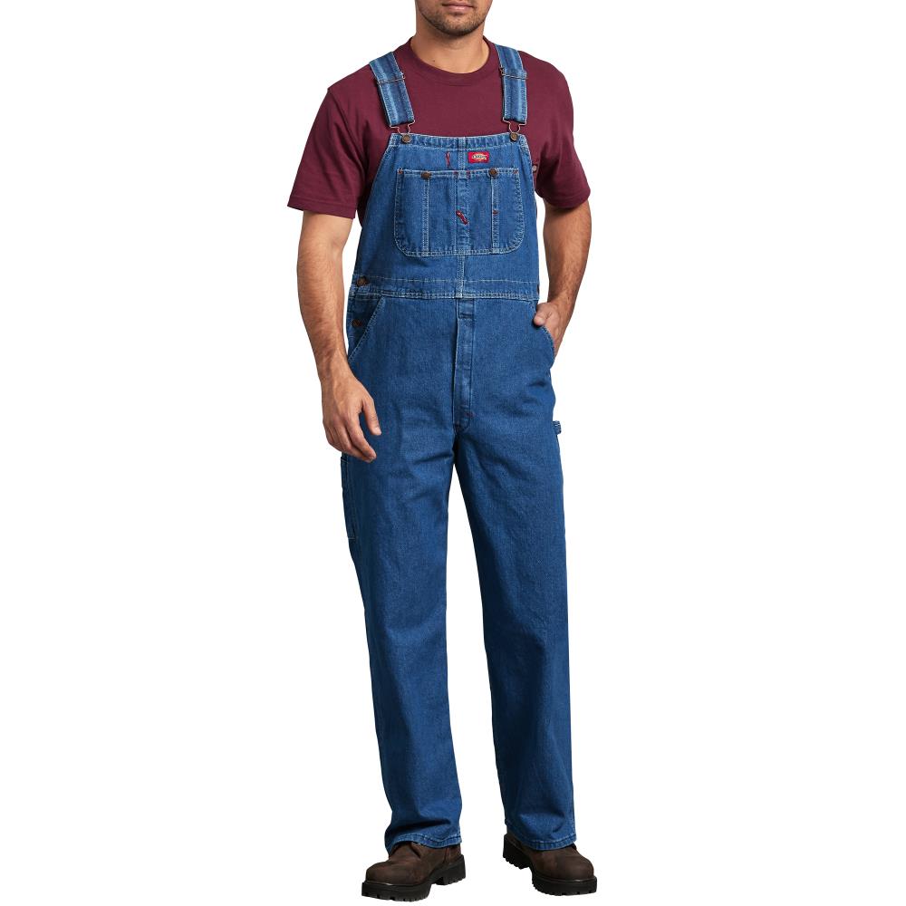Dickies - 8396SNB5032 - Mens Stonewashed Indigo Blue Denim Overall