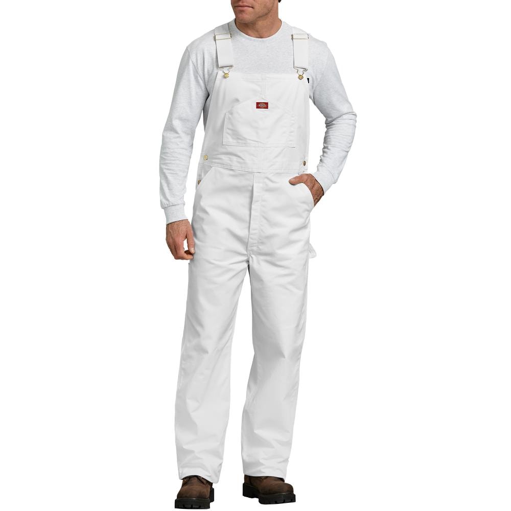 Dickies - 8953WH3030 - Mens White Textured Cotton Overall