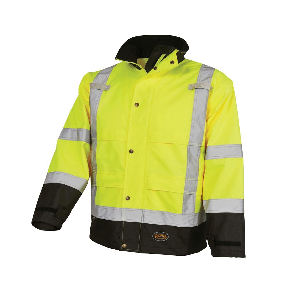 Pioneer - V1200261U-4XL - Unisex 4XL Hi-Vis Yellow/Green Rain Jacket
