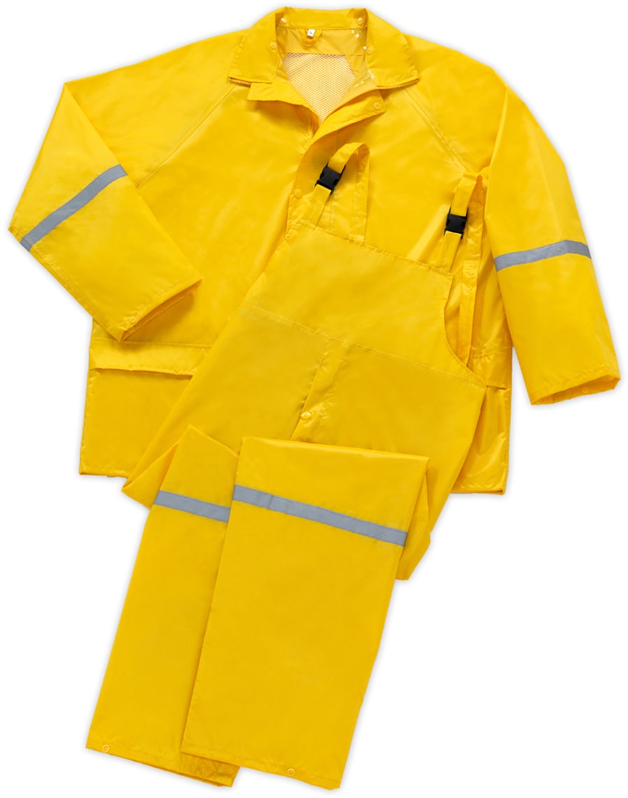 West Chester - 44336-XL - 3-Piece Mens Yellow Rain Suit