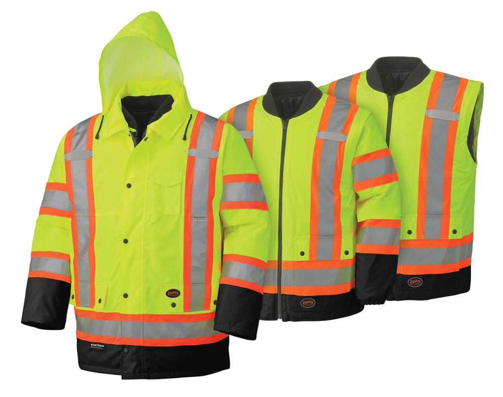 Pioneer - V1120161U-4XL - Unisex 4XL Hi-Vis Yellow/Green Rain Jacket