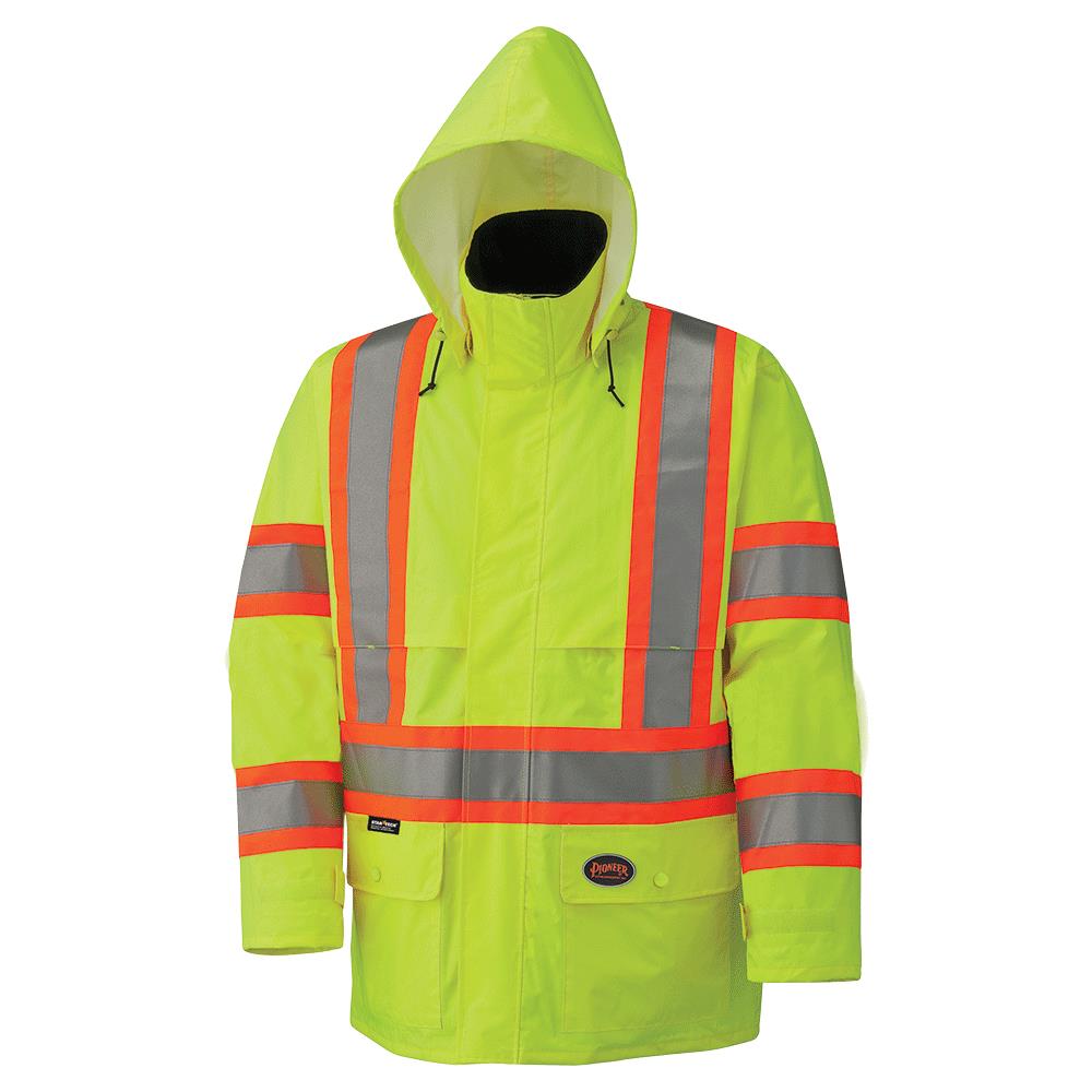 Pioneer - V1090160U-2XL - Unisex XX-Large Hi-Vis Yellow/Green Rain Jacket