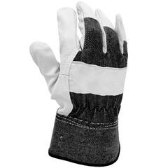 HandCrew - HG-3215ML - Unisex Leather Construction Gloves, Medium/Large (1-Pair)
