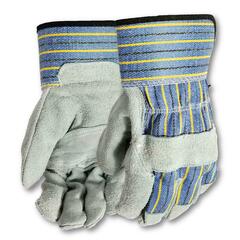 HandCrew - HG-3133L - Unisex Leather Construction Gloves, Large (1-Pair)