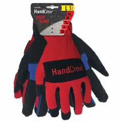HandCrew - HG-3218D - Unisex Synthetic Leather Utility Gloves, Large (3-Pairs)