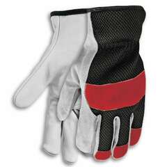 HandCrew - HG-3153ML - Unisex Leather Multipurpose Gloves, Medium/Large (1-Pair)