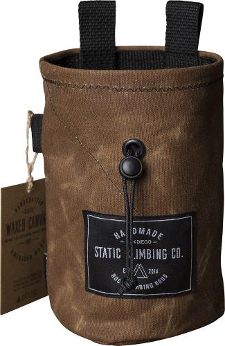 STATIC - Waxed Canvas Chalk Bag - TOBACCO