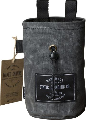 STATIC - Waxed Canvas Chalk Bag - GUNPOWDER