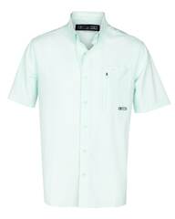 FINTECH - FMSWDS-474-XL - Men's X-large Woven Short sleeve Solid Dress Work Shirt