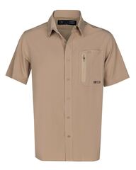 FINTECH - FMSWDS-264-2X - Men's 2X Large Woven Short sleeve Solid Dress Work Shirt