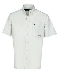FINTECH - FMSWDS-044-M - Men's Medium Woven Short sleeve Solid Dress Work Shirt