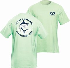 Flying Fisherman - T1717MXL - Unisex Extra Large Textured Cotton Short sleeve Graphic T-shirt Work Shirt