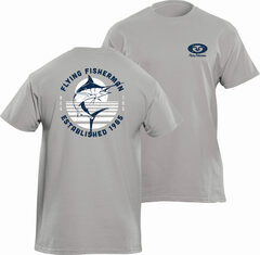 Flying Fisherman - T1717GXXL - Unisex 2X Large Textured Cotton Short sleeve Graphic T-shirt Work Shirt