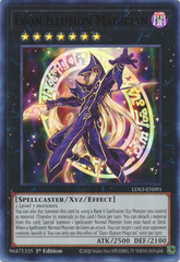 Ebon Illusion Magician (Red) - LDS3-EN091 - Ultra Rare - 1st Edition