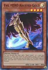 Evil HERO Adusted Gold (Red) - LDS3-EN025 - Ultra Rare - 1st Edition