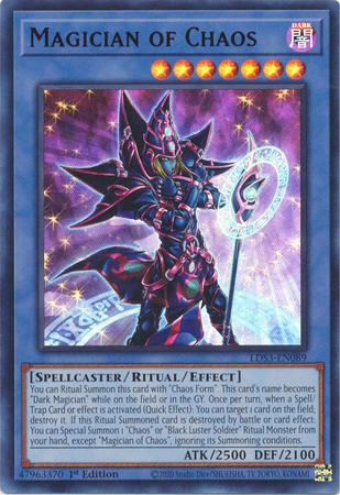 Magician of Chaos (Red) - LDS3-EN089 - Ultra Rare - 1st Edition