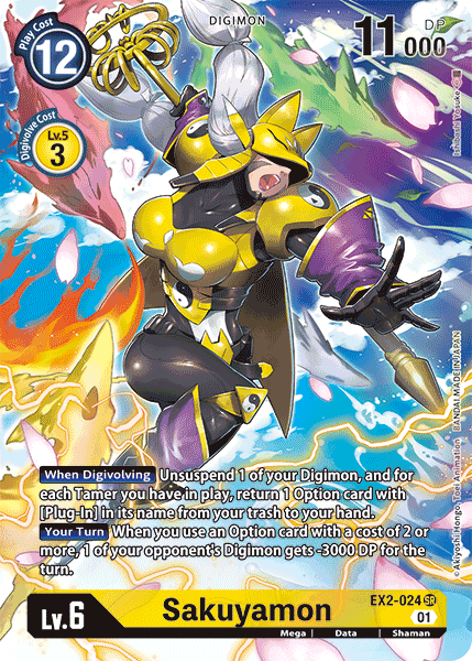 Sakuyamon - EX2-024 - SR - Alternate Art