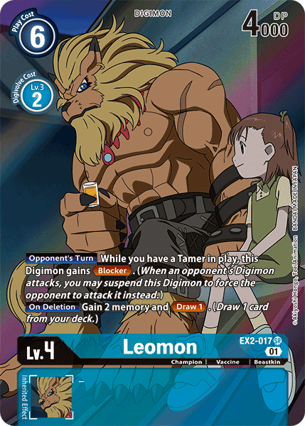 Leomon - EX2-017 - SR - Alternate Art
