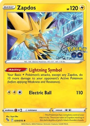 Zapdos - 029/078 - Holo Rare - Holo inverse // Zapdos - 029/078 - Holo Rare - Reverse Holo