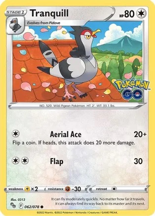 Tranquill - 062/078 - Common - Reverse Holo