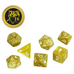 Power Rangers RPG: Game Dice Set - Yellow (7 + Coin)