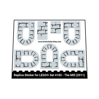 Replacement sticker Lego 4183 - The Mill