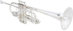 Bach C180 Stradivarius Professional C Trumpet with Philadelphia Bell - Silver-plated
