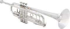 Bach 180 Stradivarius Professional Bb Trumpet - Silver-Plated with Gold Brass Bell