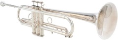 Bach LT190 Stradivarius Commercial Bb Trumpet - Silver-Plated with Large Bore