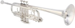 Bach C190 Stradivarius Professional C Trumpet - Silver-plated with 229 Bell
