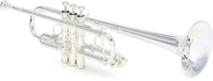 Bach C180 Stradivarius Professional C Trumpet with Chicago Bell - Silver-plated