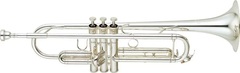 Yamaha YTR-6345 Professional Bb Trumpet - Silver-plated with Gold Brass Bell