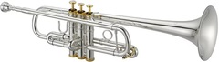 XO 1624RS Professional C Trumpet with Rose Brass Bell - Silver-plated