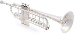 King 2055 Silver Flair Intermediate Bb Trumpet - Silver-plated with 1st Slide Saddle