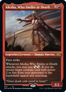 Alesha, Who Smiles at Death - Foil Etched