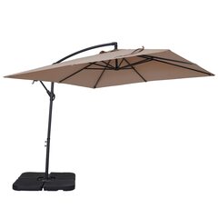 Mondawe - MA-N17TOP30AAC - 102-in Beige Manual Compact Umbrella