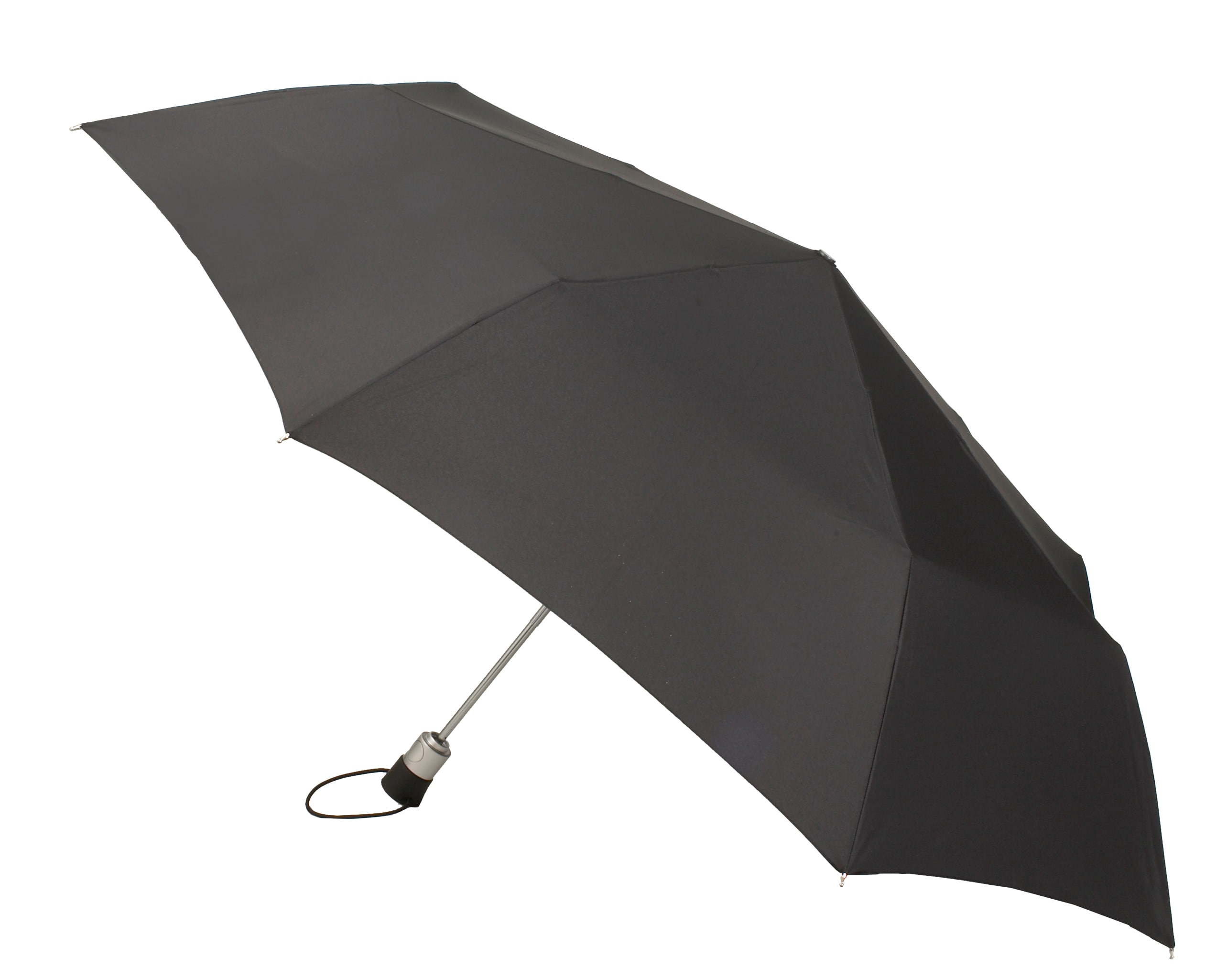 totes - RSFJ - 13.5-in Black Automatic Compact Umbrella