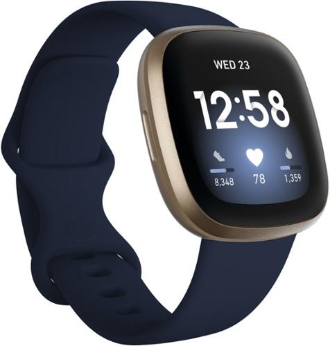 Fitbit - Versa 3 - MIDNIGHT/SOFT GOLD
